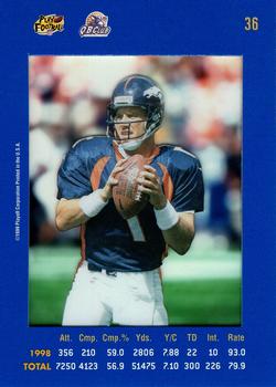 1999 Playoff Absolute SSD #36 John Elway Back