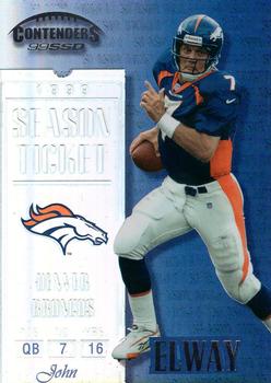 1999 Playoff Contenders SSD #114 John Elway Front