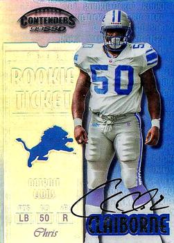 1999 Playoff Contenders SSD #159 Chris Claiborne Front