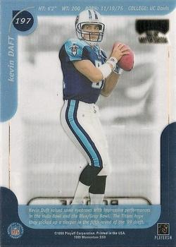 1999 Playoff Momentum SSD #197 Kevin Daft Back