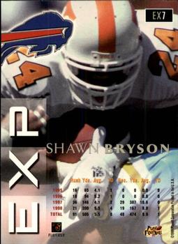 1999 Playoff Prestige EXP #EX7 Shawn Bryson Back