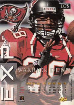 1999 Playoff Prestige EXP #EX75 Warrick Dunn Back