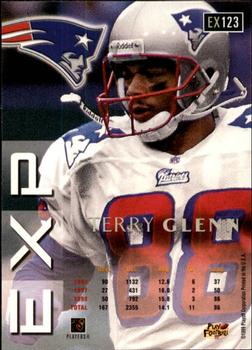 1999 Playoff Prestige EXP #EX123 Terry Glenn Back
