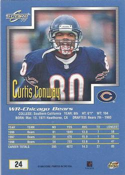 1999 Score #24 Curtis Conway Back