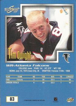1999 Score #83 Tim Dwight Back