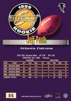 1999 Score Supplemental #S-5 Jeff Paulk Back