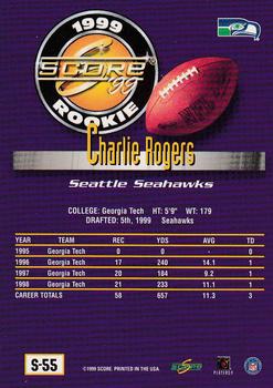 1999 Score Supplemental #S-55 Charlie Rogers Back