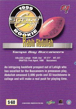 1999 Score Supplemental #S-60 Rabih Abdullah Back