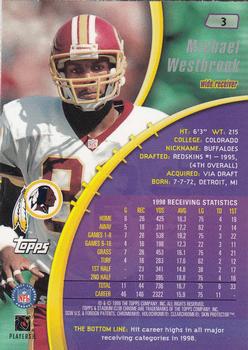 1999 Stadium Club Chrome #3 Michael Westbrook Back