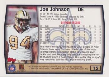 1999 Topps #15 Joe Johnson Back