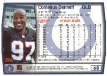1999 Topps #68 Cornelius Bennett Back