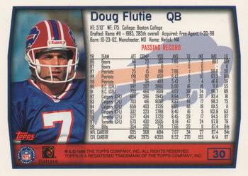 1999 Topps #30 Doug Flutie Back