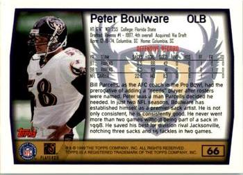 1999 Topps #66 Peter Boulware Back