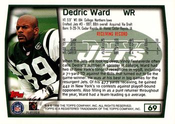 1999 Topps #69 Dedric Ward Back