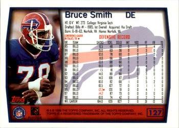 1999 Topps #127 Bruce Smith Back