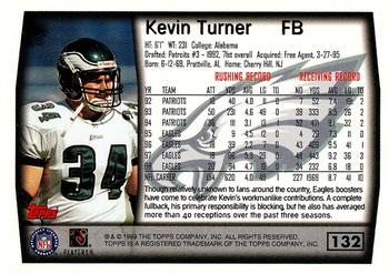 1999 Topps #132 Kevin Turner Back