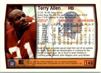 1999 Topps #148 Terry Allen Back