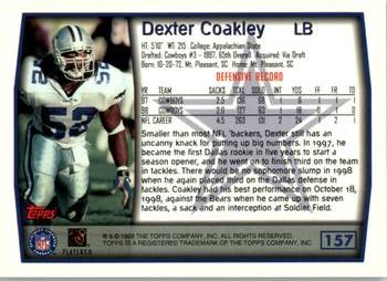 1999 Topps #157 Dexter Coakley Back