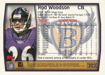 1999 Topps #202 Rod Woodson Back
