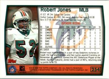 1999 Topps #254 Robert Jones Back