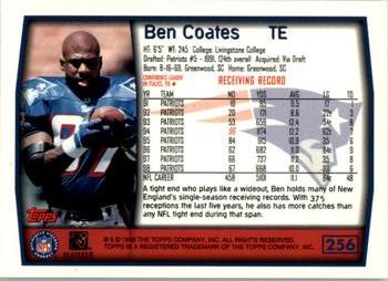 1999 Topps #256 Ben Coates Back