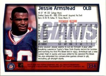 1999 Topps #258 Jessie Armstead Back