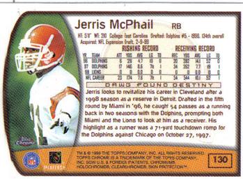 1999 Topps Chrome #130 Jerris McPhail Back