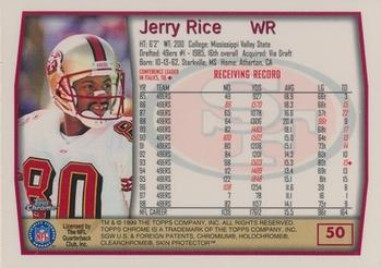 1999 Topps Chrome #50 Jerry Rice Back
