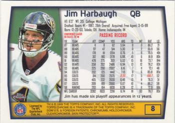 1999 Topps Chrome #8 Jim Harbaugh Back