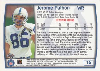 1999 Topps Chrome #16 Jerome Pathon Back