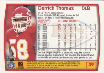 1999 Topps Chrome #39 Derrick Thomas Back