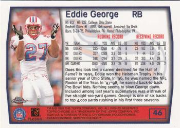 1999 Topps Chrome #46 Eddie George Back