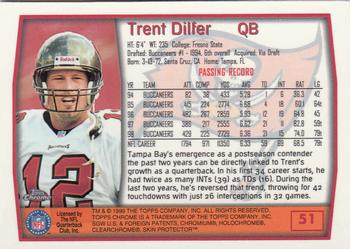 1999 Topps Chrome #51 Trent Dilfer Back