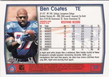 1999 Topps Chrome #59 Ben Coates Back