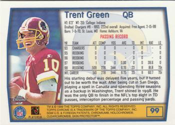 1999 Topps Chrome #99 Trent Green Back