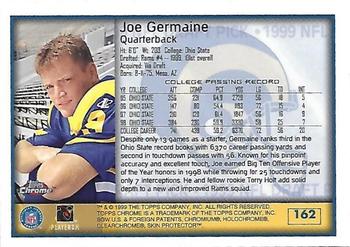 1999 Topps Chrome #162 Joe Germaine Back
