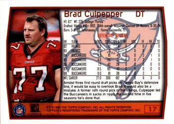 1999 Topps - Topps Collection #17 Brad Culpepper Back
