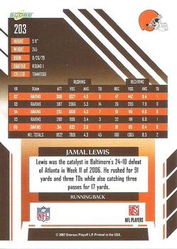 2007 Score - Updates #203 Jamal Lewis Back