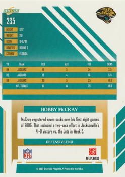 2007 Score - Glossy #235 Bobby McCray Back