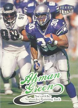 1999 Ultra #28 Ahman Green Front