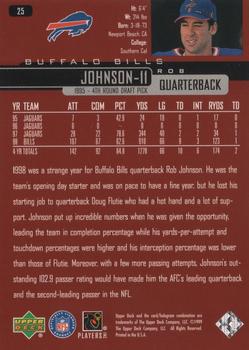 1999 Upper Deck #25 Rob Johnson Back