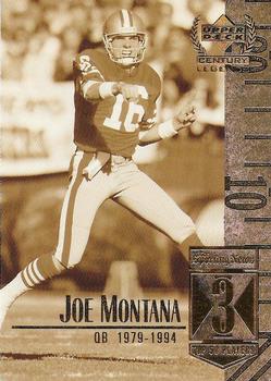 1999 Upper Deck Century Legends #3 Joe Montana Front