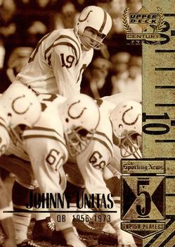1999 Upper Deck Century Legends #5 Johnny Unitas Front