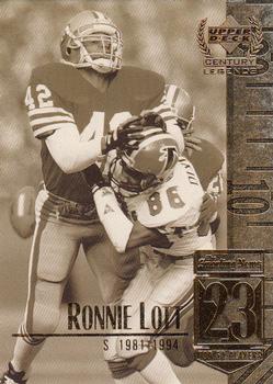 1999 Upper Deck Century Legends #23 Ronnie Lott Front
