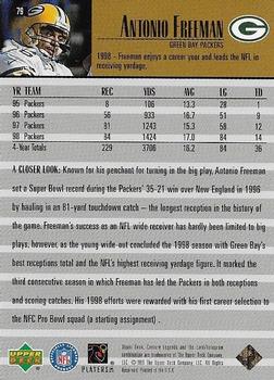 1999 Upper Deck Century Legends #79 Antonio Freeman Back