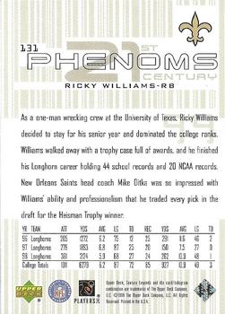 1999 Upper Deck Century Legends #131 Ricky Williams Back