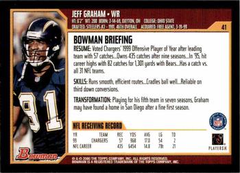 2000 Bowman #41 Jeff Graham Back
