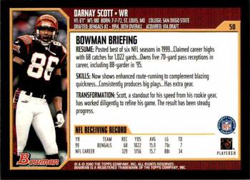 2000 Bowman #50 Darnay Scott Back