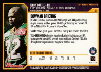 2000 Bowman #141 Terry Battle Back