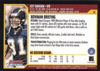 2000 Bowman Chrome #41 Jeff Graham Back